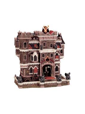 LEMAX Spooky Town Halloween Castle on Spooky Hill Lights/Sound 2002 Tested 25661
